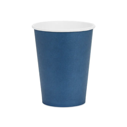 6 kartonnen bekers - Donkerblauw - 250ml