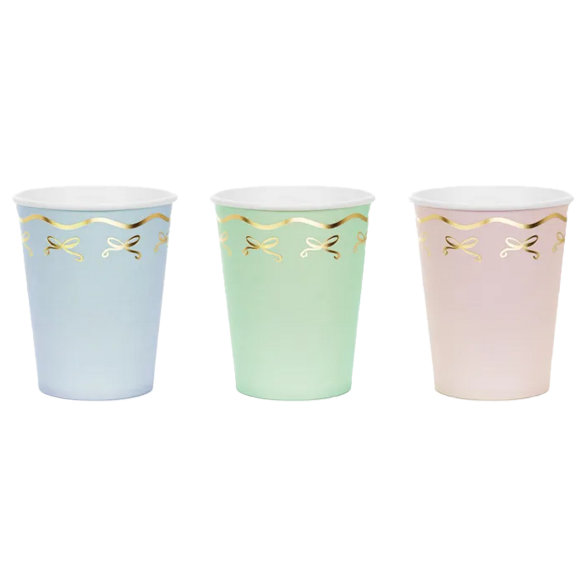 6 kartonnen bekers - 220 ml - Bows