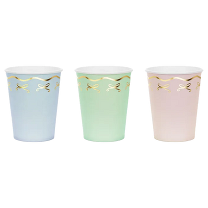6 kartonnen bekers - 220 ml - Bows