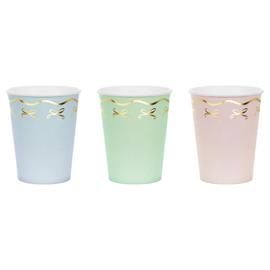 6 kartonnen bekers - 220 ml - Bows