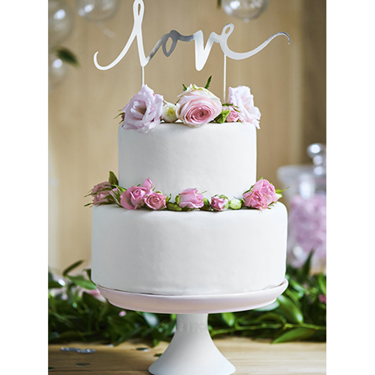 1 Taarttopper - Liefde - Zilver