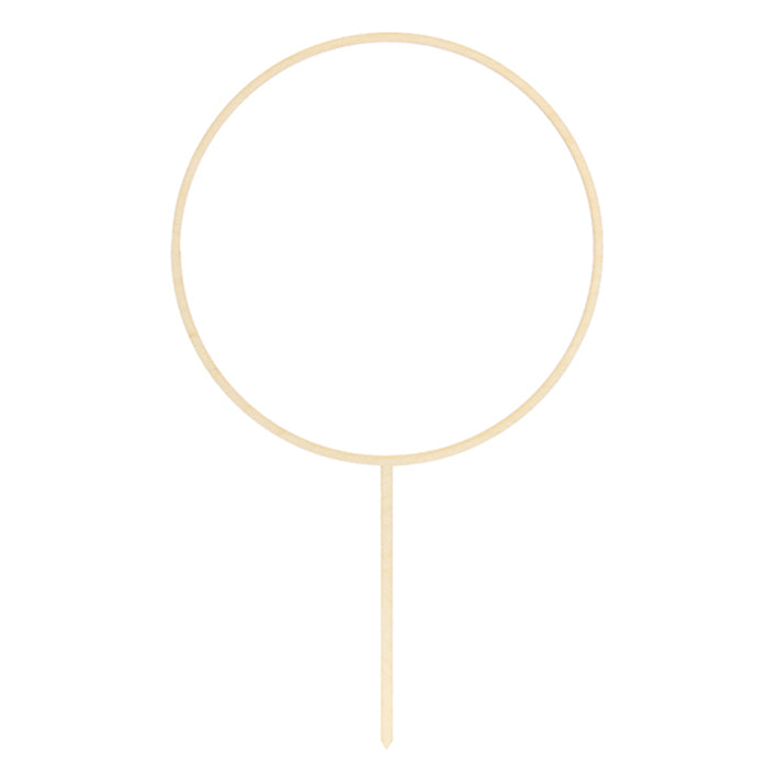 1 Cake Topper - Hout - Hoop