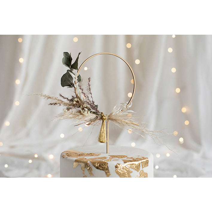 1 Cake Topper - Hout - Hoop