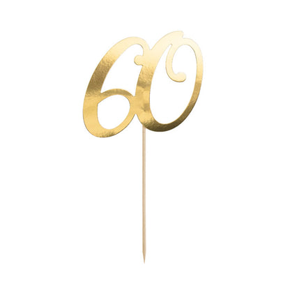 1 Taarttopper - 60 - Goud