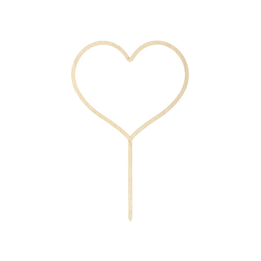 1 Cake Topper - Hout - Hart