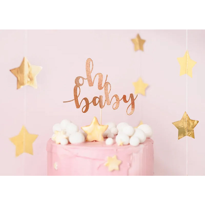 1 Taarttopper - Oh baby - Roségoud