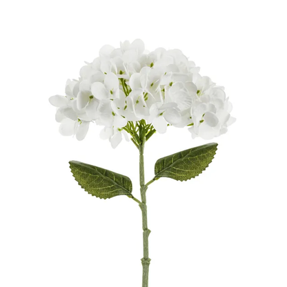 1 Kunstbloem - Hortensia - 35 cm - Wit
