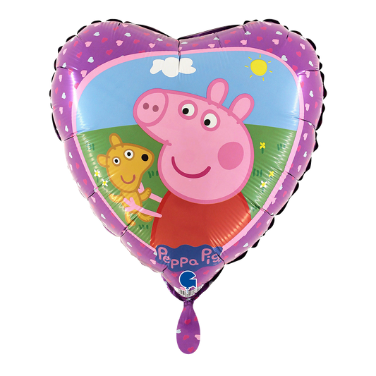 1 Ballon - Peppa Pig en Teddy