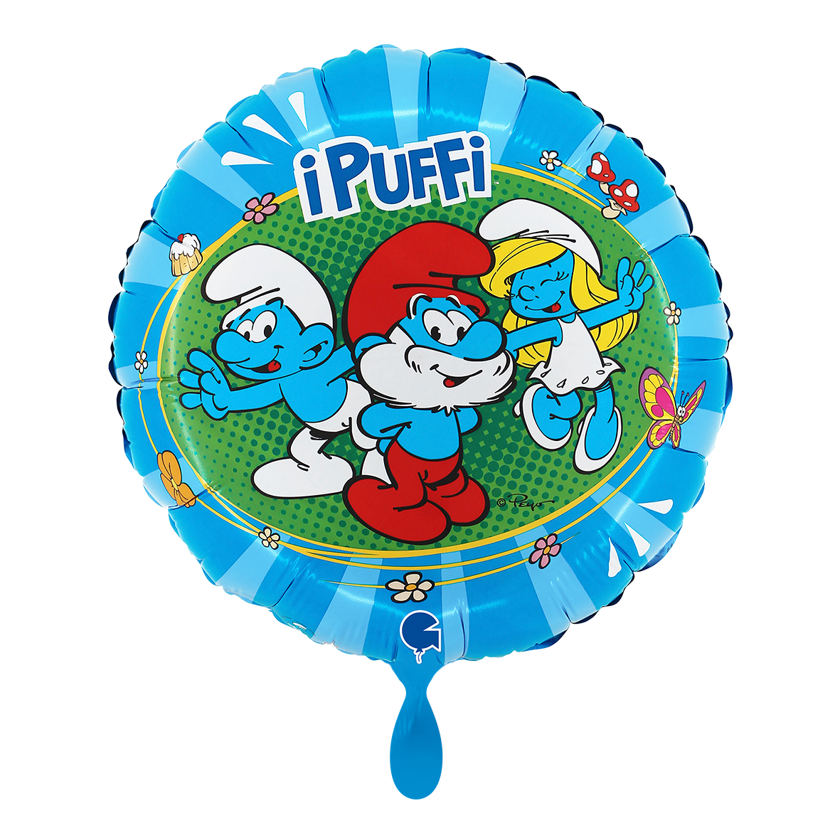 1 Ballon - De Smurfen - Puffi