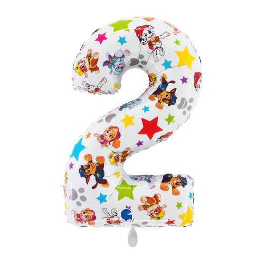 1 Ballon XL – Paw Patrol – Nummer Twee