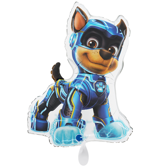 1 Ballon XXL - Paw Patrol Mighty Pups - Chase Weiß