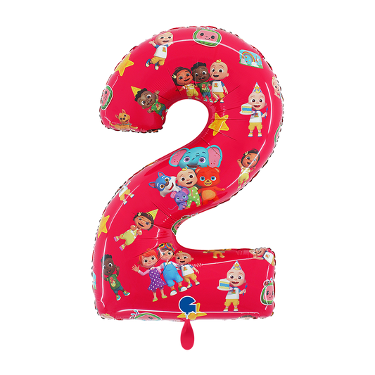 1 Ballon XL - CoComelon - Nummer twee