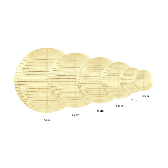 1 Lampion XS - Ø 20cm - Crème