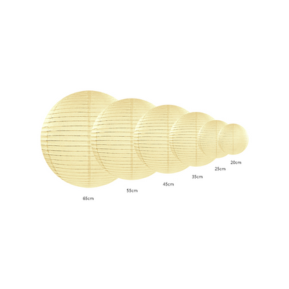 1 Lampion XL - Ø 35 cm - Crème