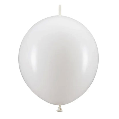 20 Slingerballonnen - Ø 33cm - Wit
