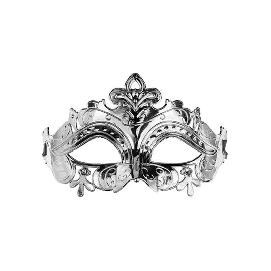 1 carnavalsmasker - zilver