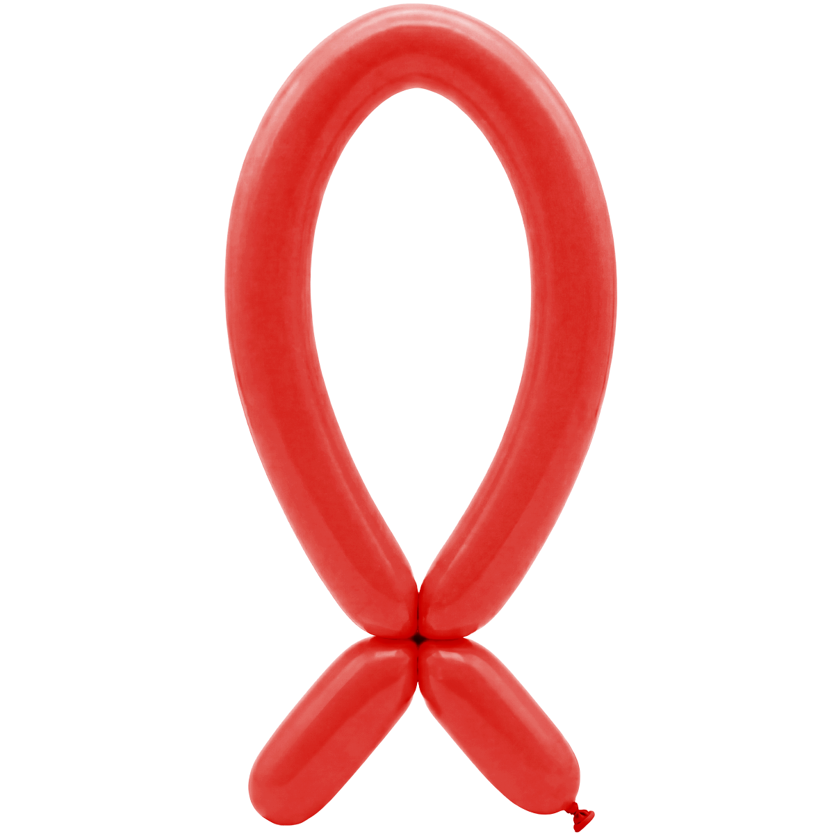 50 modelleerballonnen - Tuit omhoog - 5x152cm - Rood