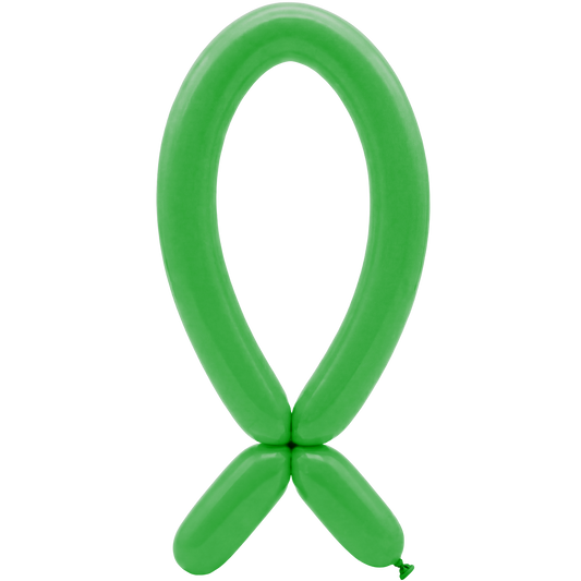 50 Modelleerballonnen - Tuit omhoog - 5x152cm - Groen
