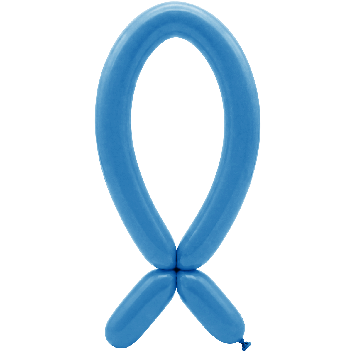 50 Modellierballons - Düse nach oben - 5x152cm - Blau