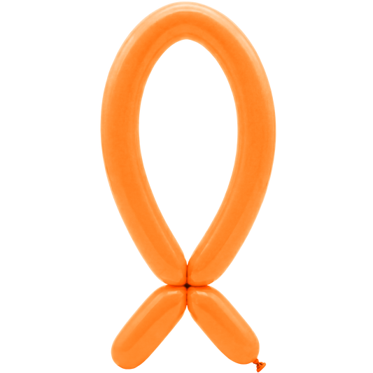 50 Modelling Balloons - mondstuk naar boven - 5x152cm - Oranje