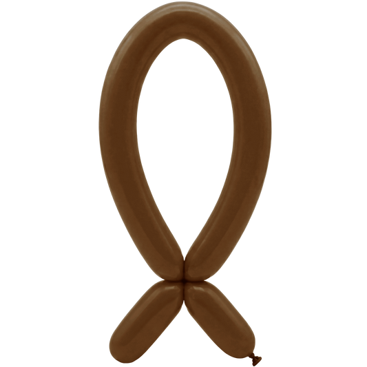 50 Modelballonnen - Tuit omhoog - 5x152cm - Koffie