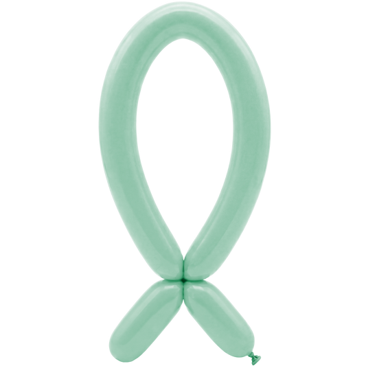 50 Modellballonnen - Nozzle up - 5x152cm - Pastel Dusk Green Tea
