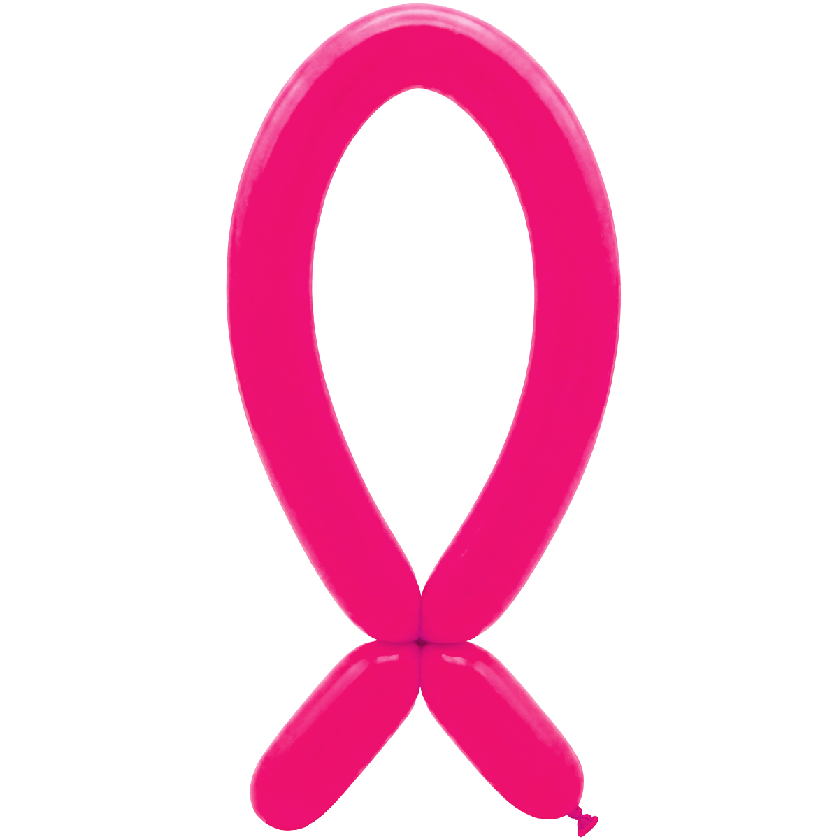 50 Modelballonnen - Nozzle omhoog - 5x152cm - Neon Fuchsia
