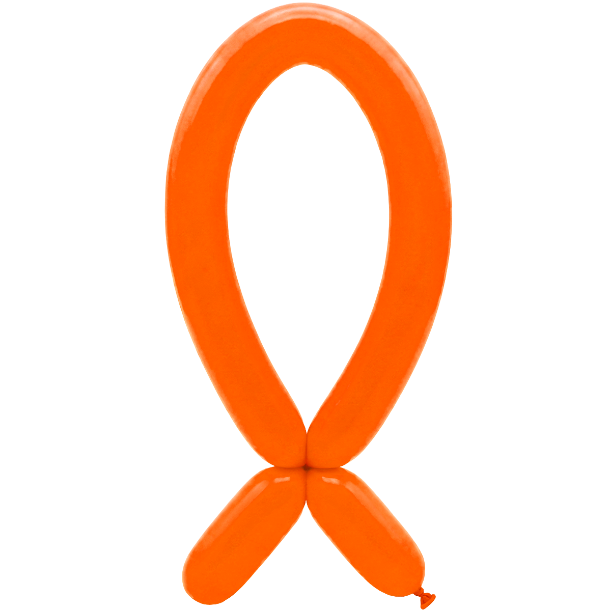 50 Modellleerballonnen - Tuit omhoog - 5x152cm - Neonoranje