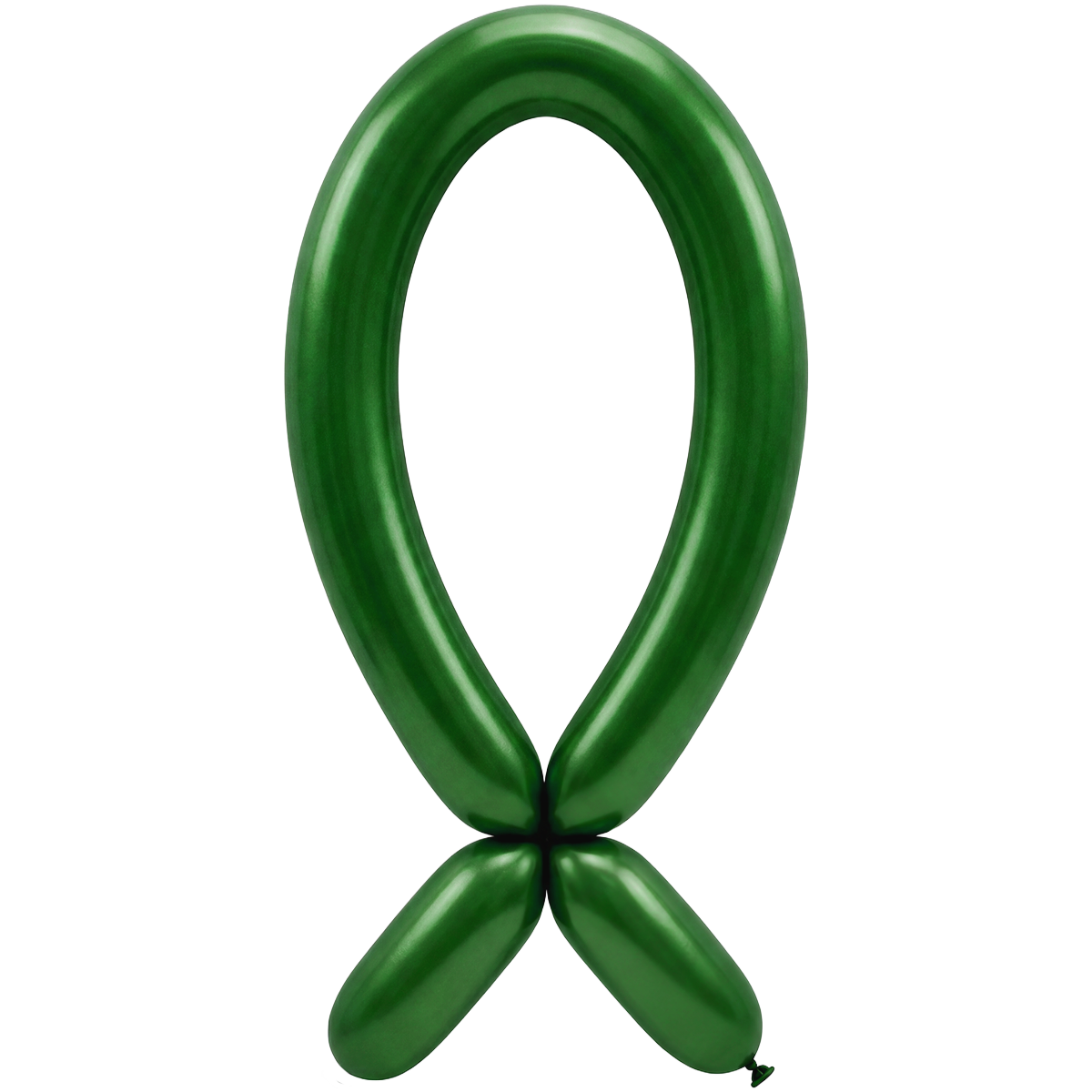 50 modelleerballonnen - Tuit omhoog - 5x152cm - Metallic Groen