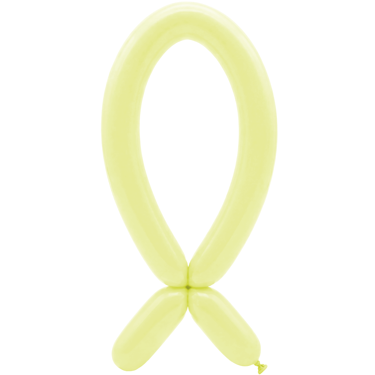 50 modelleerballonnen – Nozzle up – 5x152cm – Pastel Mat Geel