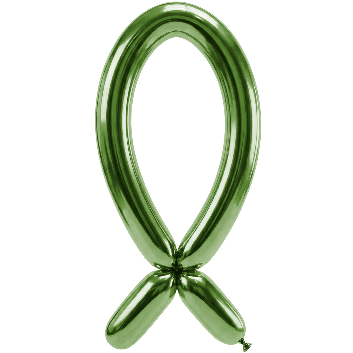 50 modelleerballonnen – mondopening boven – 5x152 cm – Reflex Lime Green