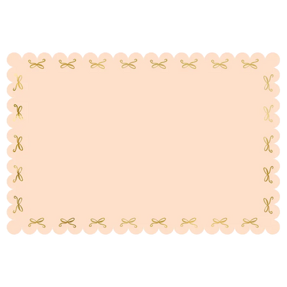 1 Papieren Tafelkleed - Pink Bows