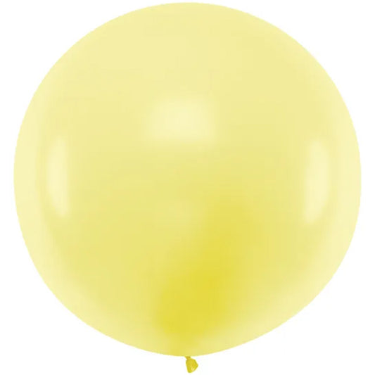 1 reuzenballon - Ø 1m - Pastel - Geel