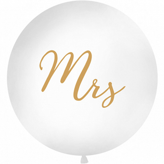 1 Reuzenballon - Ø 1m - Mrs - Goud