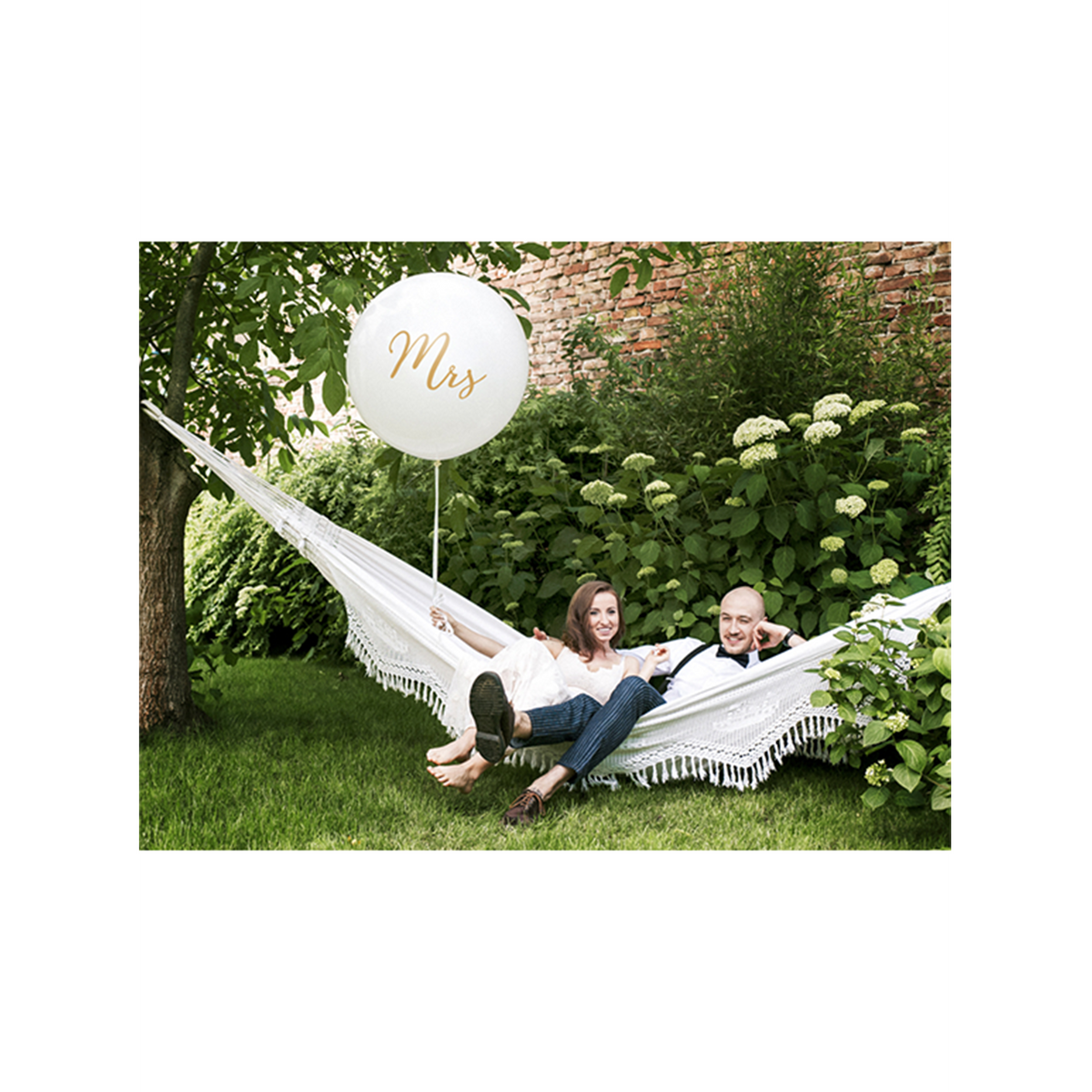 1 Reuzenballon - Ø 1m - Mrs - Goud