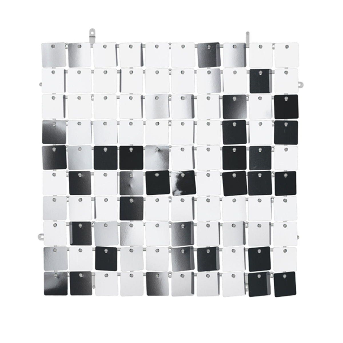1 pailletten achtergrond - 30x30cm - Zilver