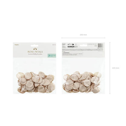 100 rozenblaadjes - Beige