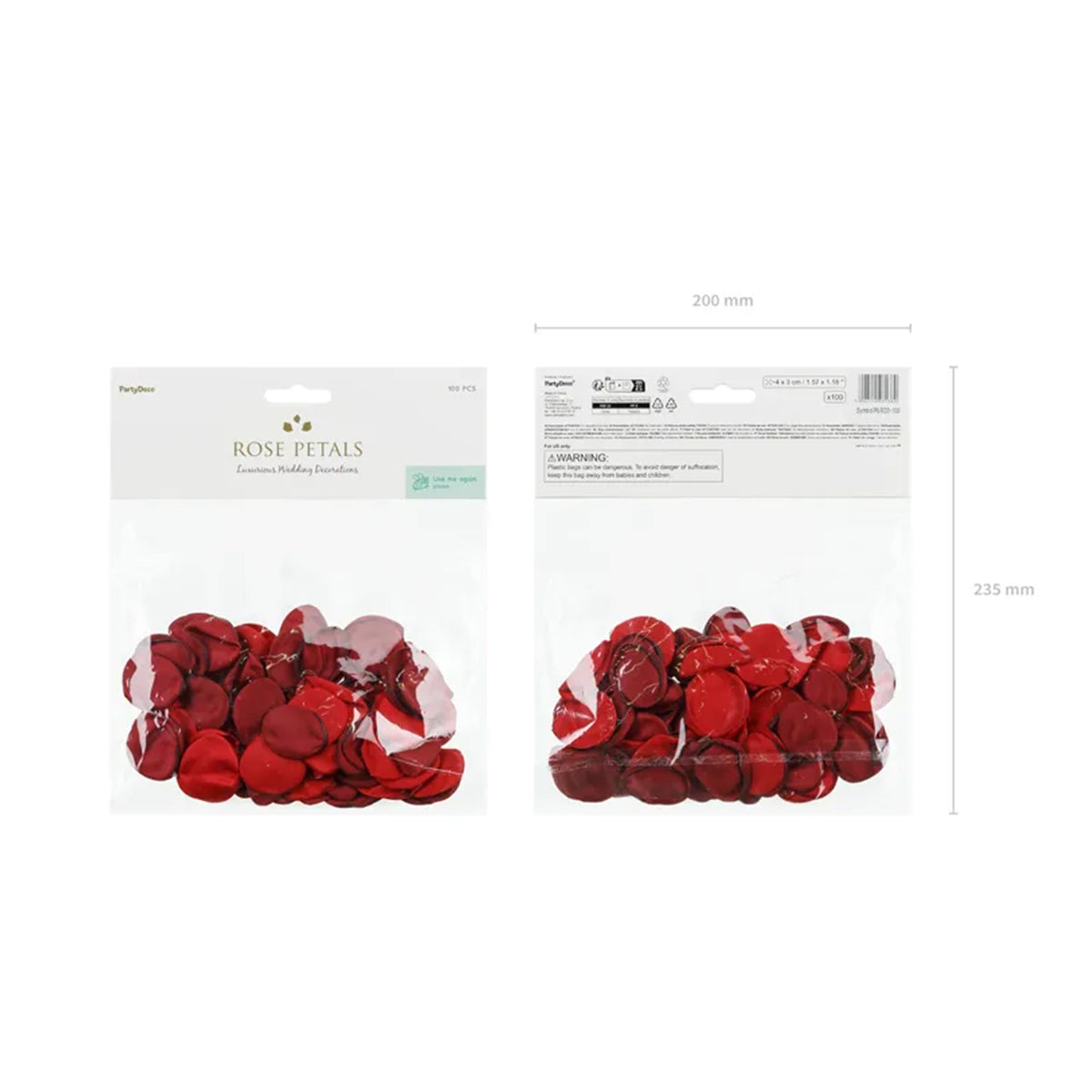 100 rozenblaadjes - Rood