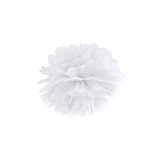 1 Pompom - Ø 25cm - Wit