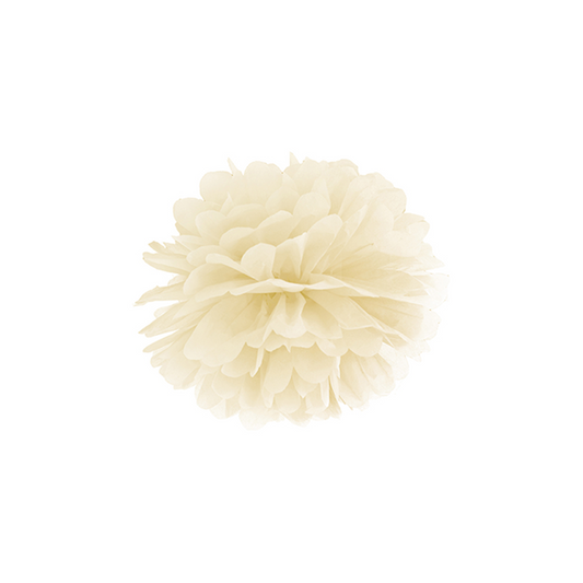 1 Pompom - Ø 25cm - Crème