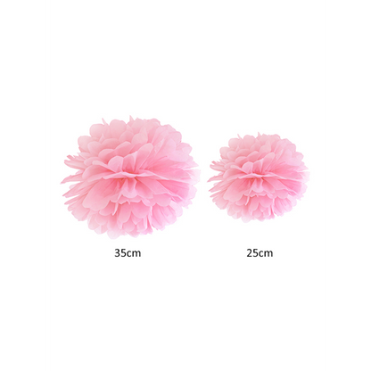 1 pompon - Ø 25cm - roze