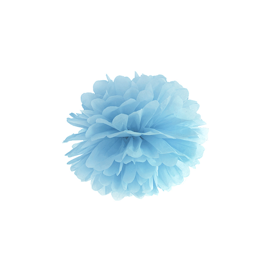 1 pompon - Ø 25 cm - lichtblauw