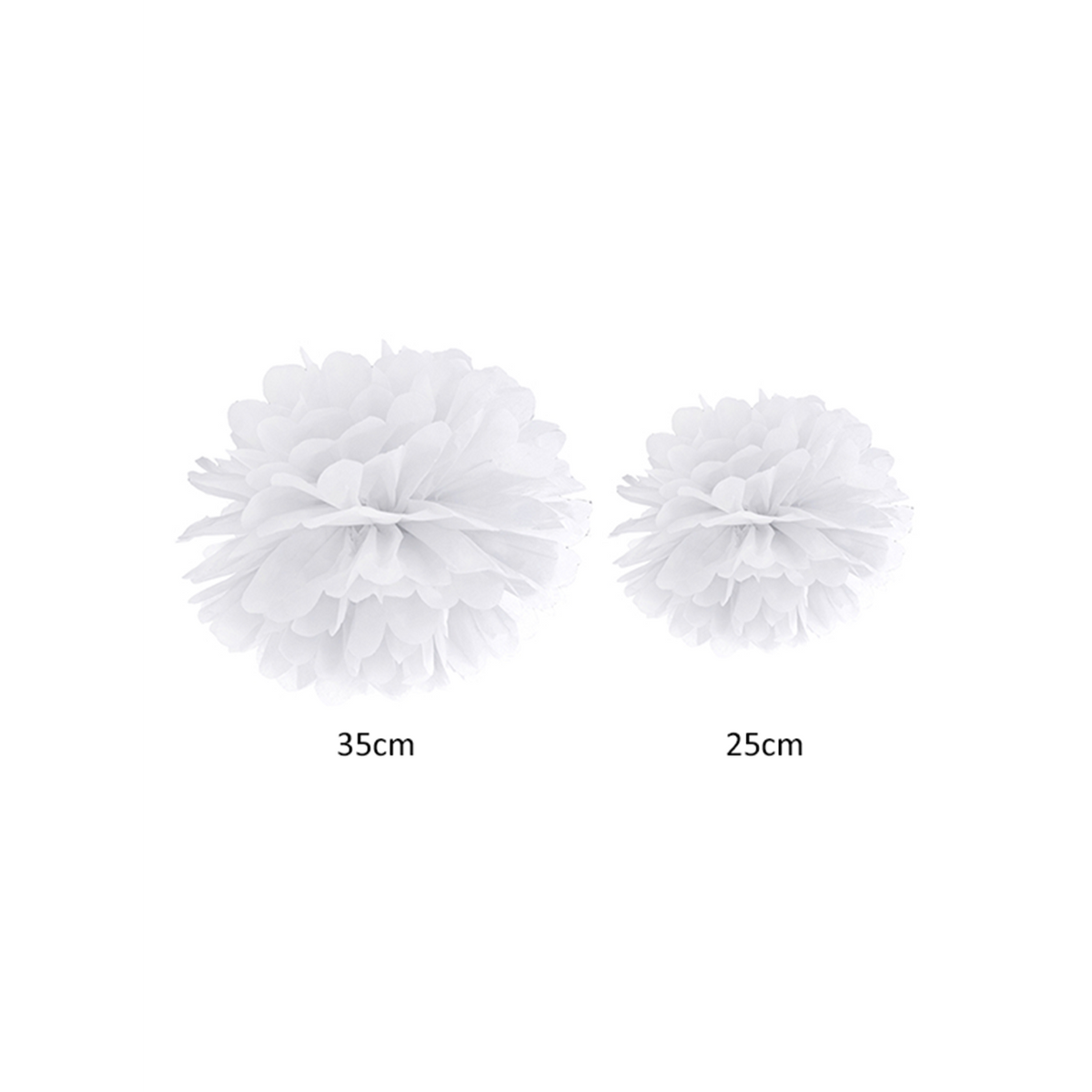 1 pompom XL - Ø 35 cm - wit