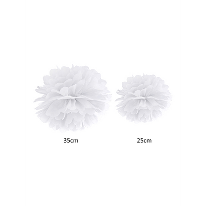 1 pompom XL - Ø 35 cm - wit