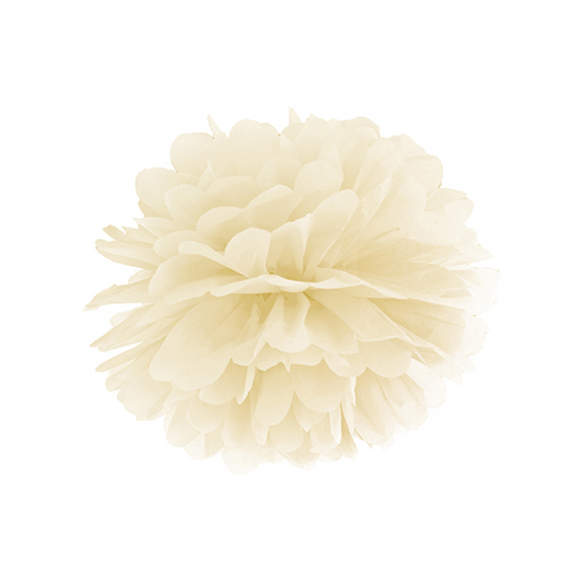 1 Pompom XL - Ø 35cm - Crème