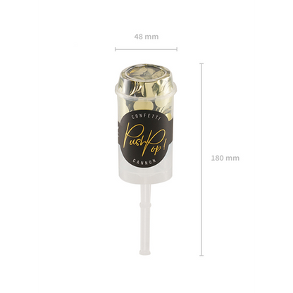 1 Confetti Push Pop - Goud