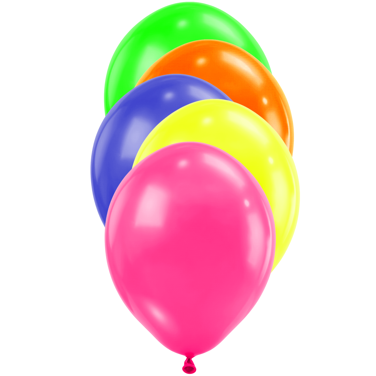 50 ballonnen - Ø30 cm - neon mix