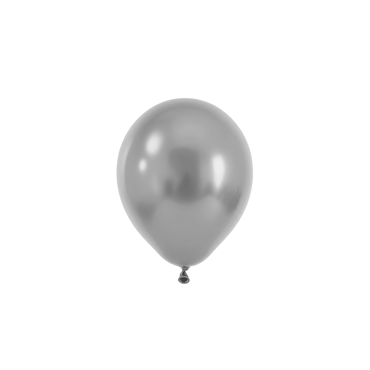 50 ballonnen - Ø12 cm - parelmoer zilver