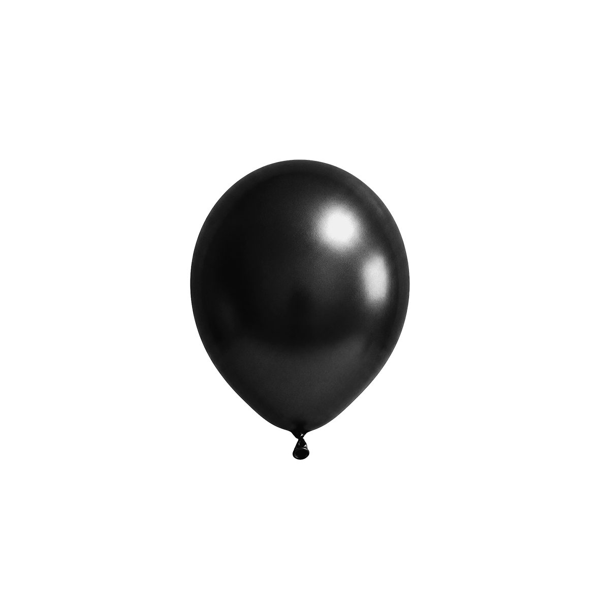 50 ballonnen - Ø12 cm - Metallic zwart