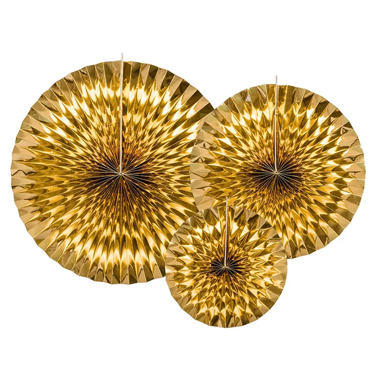 3 decoratieve rozetten - goud